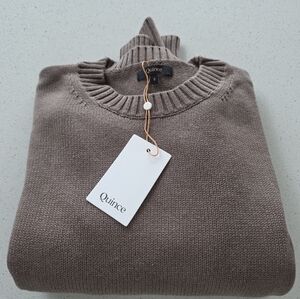 NWT Quince Boyfriend Crew Knit Sweater Size Small